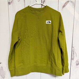 The North Face‎ Women’s Heritage Patch Crew Large Sulphur Moss EUC